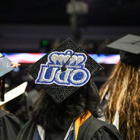 rhinestone odu on grad cap